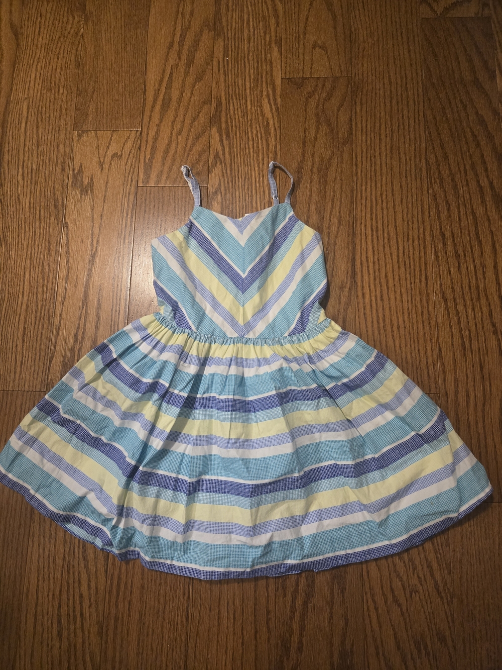 Gymboree Blue, Yellow & White Striped Sundress